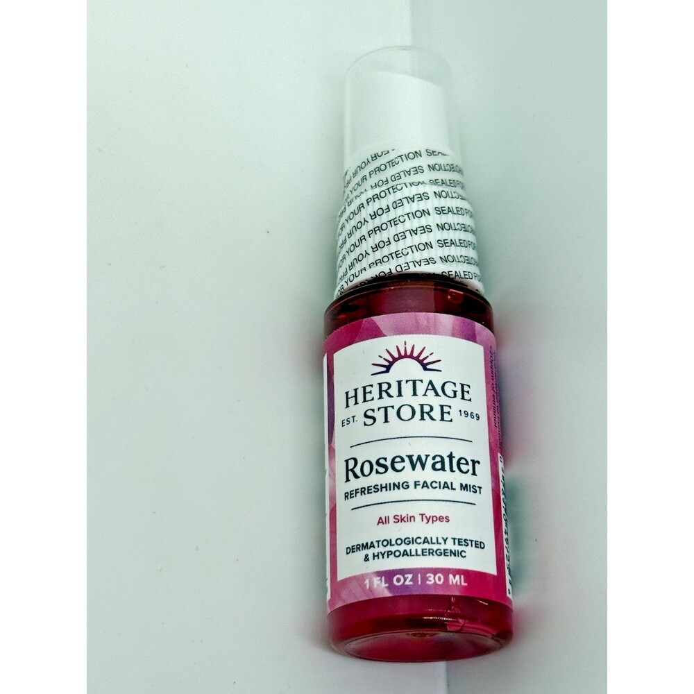 NEW Rosewater Facial‎ Mist 1 floz e 30 mL Hydrating Rose Petals Spray Heritage - Picture 4 of 5